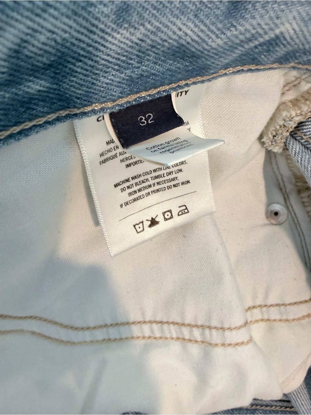Citizens Of Humanity Brynn Light Blue Denim Jean Shorts with Drawstring - Picture 8 of 12